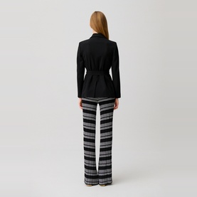 Single-Breasted Belted Blazer