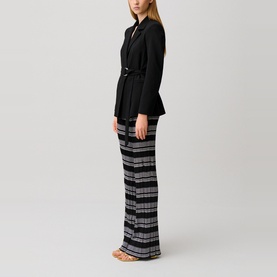 Single-Breasted Belted Blazer