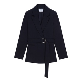 Single-Breasted Belted Blazer
