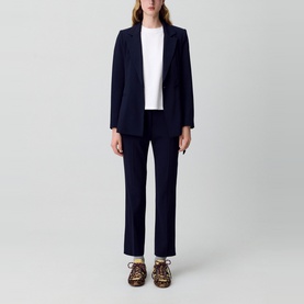 Single-Breasted Belted Blazer