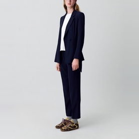 Single-Breasted Belted Blazer