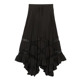 Asymmetrical Pleated Skirt