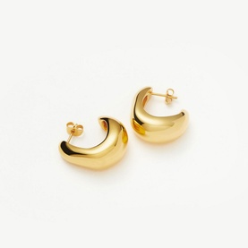 Dome Medium Hoop Earrings