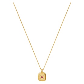 July Birthstone Pendant Necklace