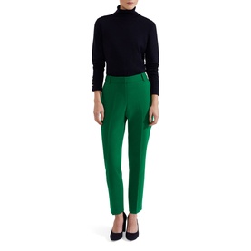 Suki Mid-Rise Slim-Leg Trousers