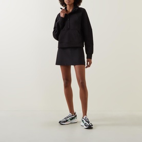 Scuba Oversized Funnel-Neck Half Zip Sweatshirt