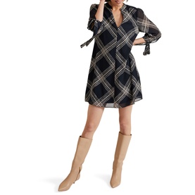 Cora Checked Mini Dress
