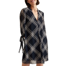 Cora Checked Mini Dress
