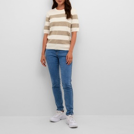 Lizza Striped Knit T-Shirt