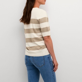 Lizza Striped Knit T-Shirt