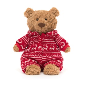 Bartholomew Bear Winter Pyjamas 26cm