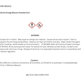 Seville Orange Blossom Scented Card