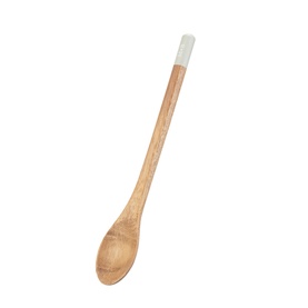 Mary Berry Wooden Spoon 24cm in brown acacia wood with white-tipped handle