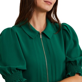 Candice Half-Zip Mini Dress