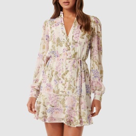 Cherie Floral Mini Flared Dress