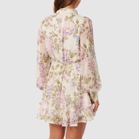 Cherie Floral Mini Flared Dress