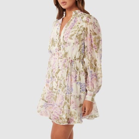 Cherie Floral Mini Flared Dress