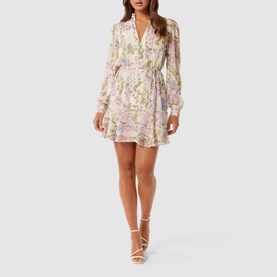 Cherie Floral Mini Flared Dress