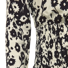 Riley Floral Shirred Dress