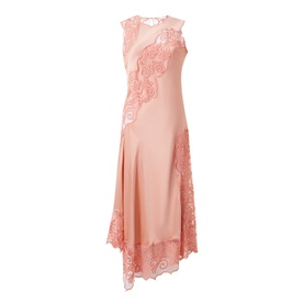 Kaia Lace-Detail Silk Dress