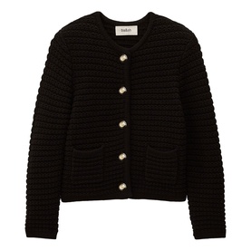 Gaspard Textured Knitted Cardigan