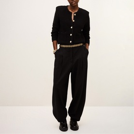 Gaspard Textured Knitted Cardigan