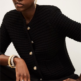 Gaspard Textured Knitted Cardigan