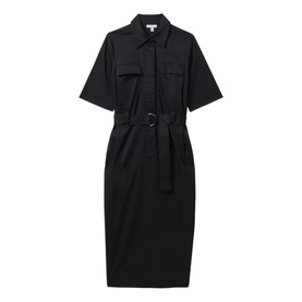 Aimie Belted Utility Shirt Dress