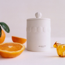 Golden Amber & Orange Townhouse Candle