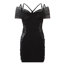 Off-The-Shoulder Corset Mini Dress