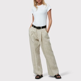 Lyra Wide-Leg Linen Trousers