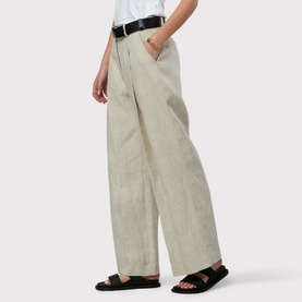 Lyra Wide-Leg Linen Trousers