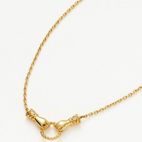 Harris Reed In Good Hands Mini Pendant Slider Necklace