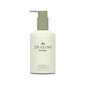 Origins Ginger Burst Savory Body Wash in a sage green pump bottle, 200ml