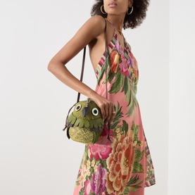 Bird Drawstring Crossbody Bag