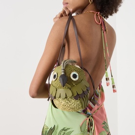 Bird Drawstring Crossbody Bag
