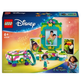 Lego Disney Encanto Mirabel's Photo Frame and Jewellery Box, multicoloured 334-piece set with mini-doll, capybara figure, and buildable accessories