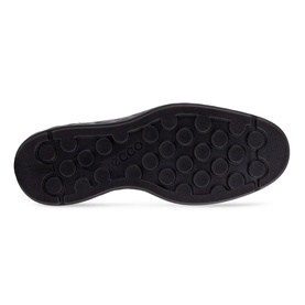 Ecco S Lite Hybrid Shoes black outsole, showing textured lightweight PU sole with circular grip pattern and Ecco branding