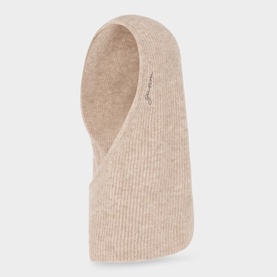 Logo Ribbed Balaclava Hat