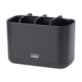 Easystore Large Toothbrush Caddy With Matt Black Finish