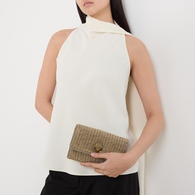 Kensington Crystal-Embellished Shoulder Bag