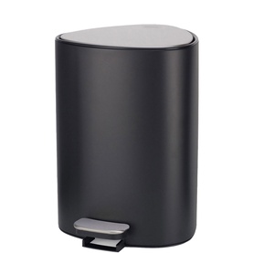 Easystore Steel Pedal Bin With Liner Storage 1.5L