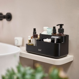 Easystore Bathroom Caddy With Matt Black Finish
