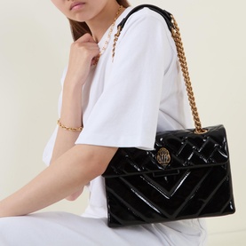 Kensington Patent Leather Shoulder Bag