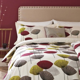 Dandelion Clocks Duvet Set Blackcurrant