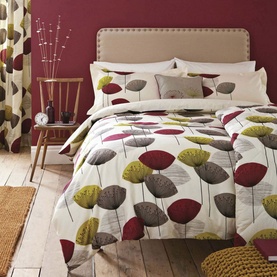 Dandelion Clocks Duvet Set Blackcurrant