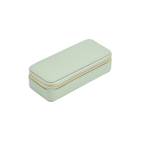 Medium Zipped Jewellery Box Sage Green