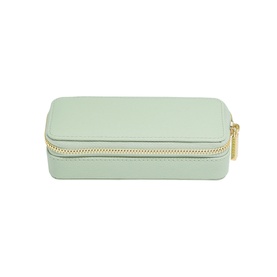Medium Zipped Jewellery Box Sage Green