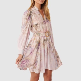 Vienna Belted Floral Mini Dress