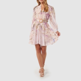 Vienna Belted Floral Mini Dress